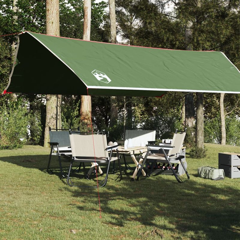Sport si Outdoor - Camping - Copertine si adaposturi - Prelata de camping, verde, 500x294 cm, impermeabila, material oxford - Infinity.ro