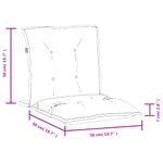 Casa si Gradina - Textile si covoare - Perne si pilote - Perne decorative - Perne scaun spatar scund 2 buc. melanj rosu 100x50x7 cm textil - Infinity.ro