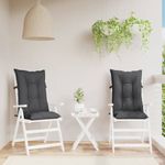 Casa si Gradina - Textile si covoare - Perne si pilote - Perne decorative - Perne scaun cu spatar inalt, 2 buc. antracit 120x50x7 cm textil - Infinity.ro