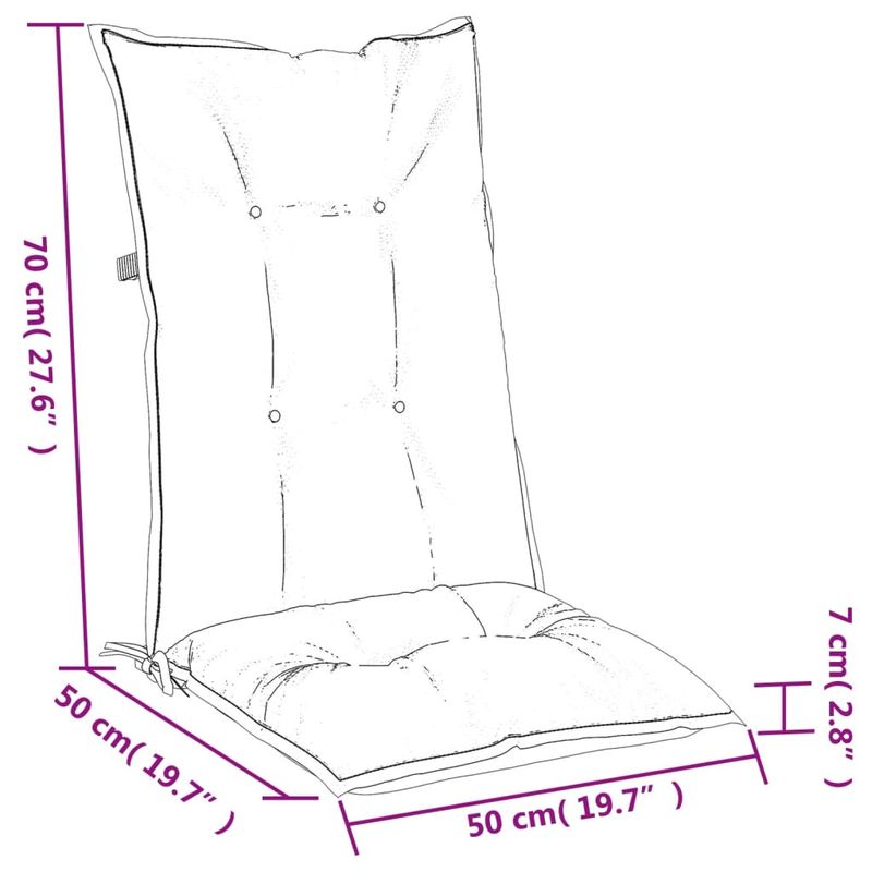Casa si Gradina - Textile si covoare - Perne si pilote - Perne decorative - Perne scaun cu spatar inalt 6 buc. melanj bej 120x50x7cm textil - Infinity.ro