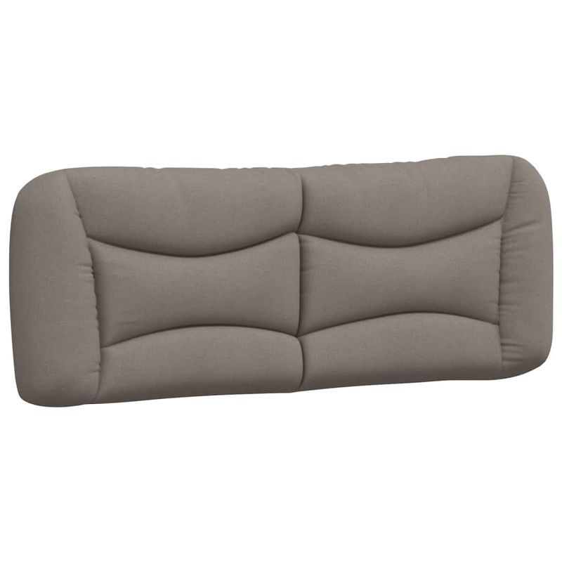 Casa si Gradina - Mobilier - Paturi si accesorii - Paturi - Pat cu saltea, gri taupe, 140x200 cm, textil - Infinity.ro