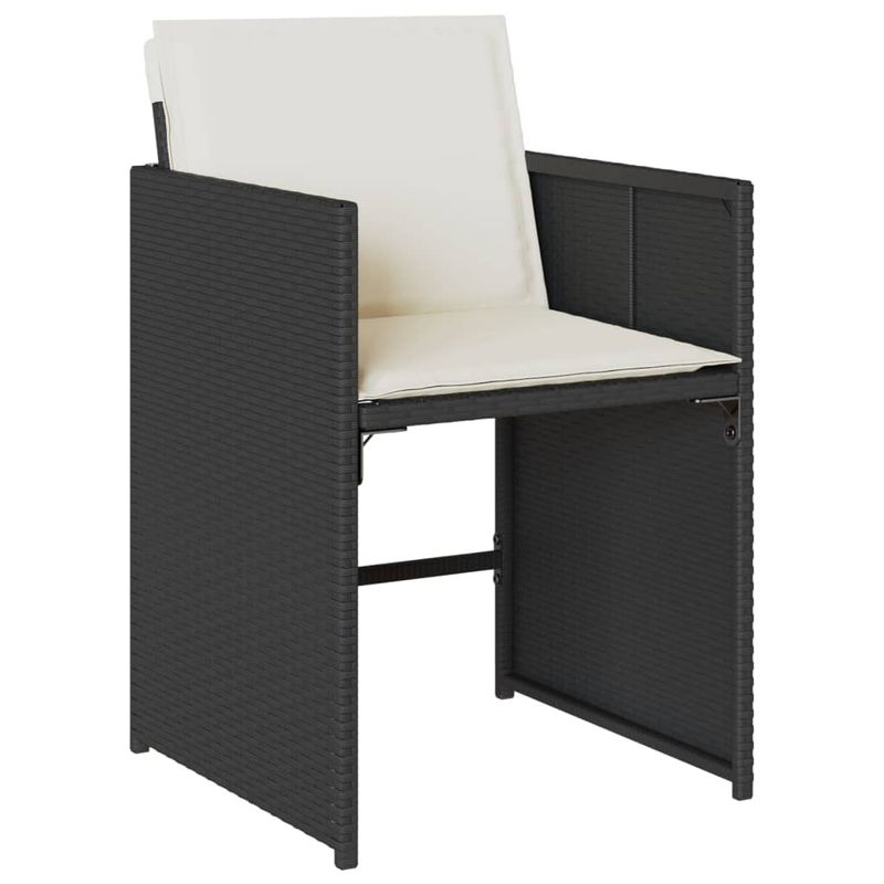Casa si Gradina - Gradina si terasa - Mobilier exterior - Seturi mobila gradina - Set mobilier de exterior cu perne, 11 piese, negru, poliratan - Infinity.ro