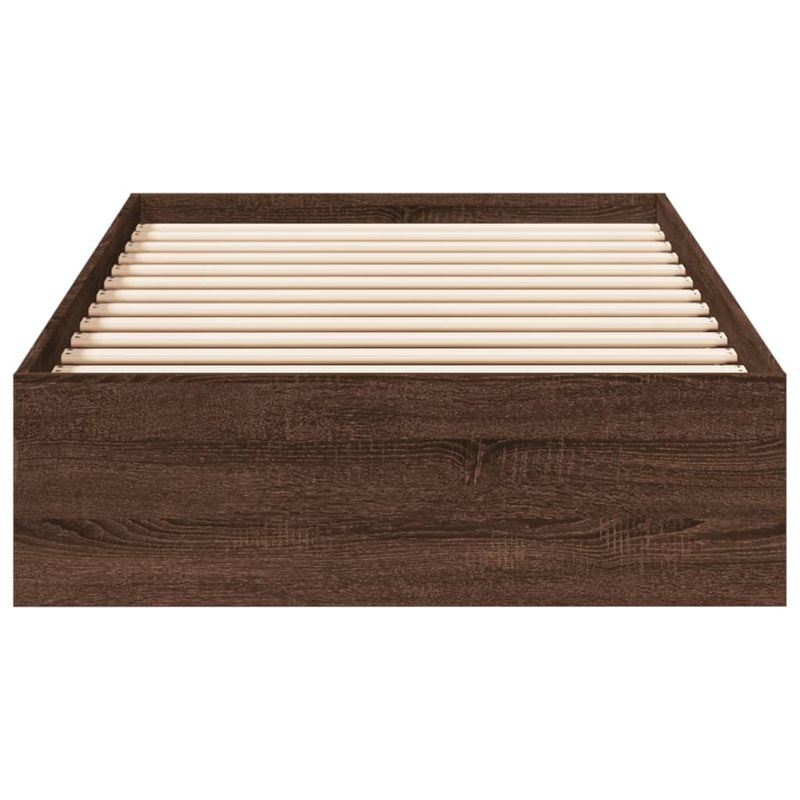 Casa si Gradina - Mobilier - Paturi si accesorii - Paturi - Cadru de pat cu sertare stejar maro 75x190 cm lemn prelucrat - Infinity.ro