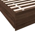 Casa si Gradina - Mobilier - Paturi si accesorii - Paturi - Cadru de pat cu sertare stejar maro 75x190 cm lemn prelucrat - Infinity.ro