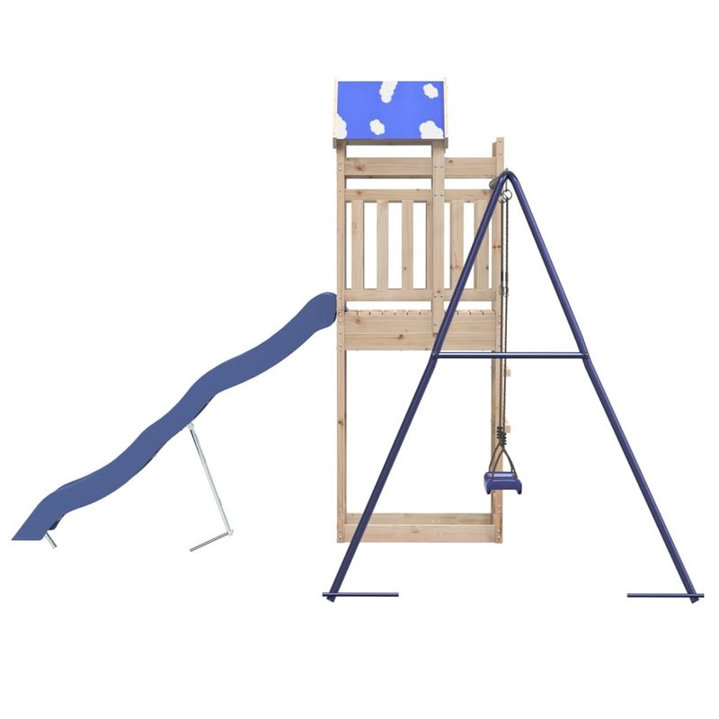 Jucarii, Copii si Bebe - Jucarii si jocuri - Jucarii de exterior - Spatii de joaca si accesorii - Set de joaca pentru exterior, lemn masiv de pin - Infinity.ro