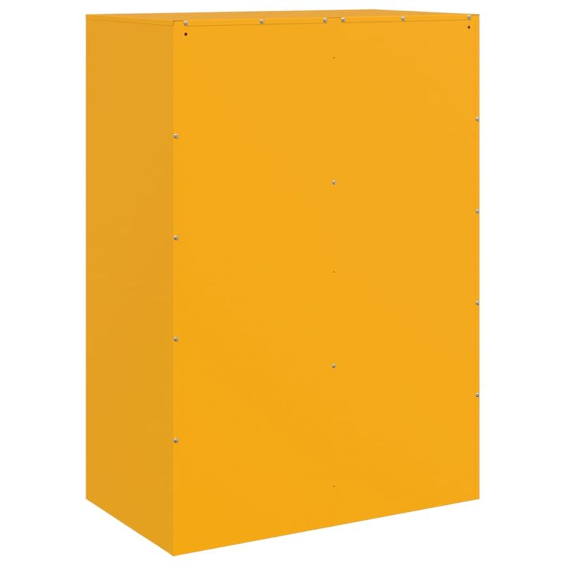 Casa si Gradina - Mobilier - Comode si corpuri - Comode - Noptiera, galben mustar, 67x39x95 cm otel - Infinity.ro