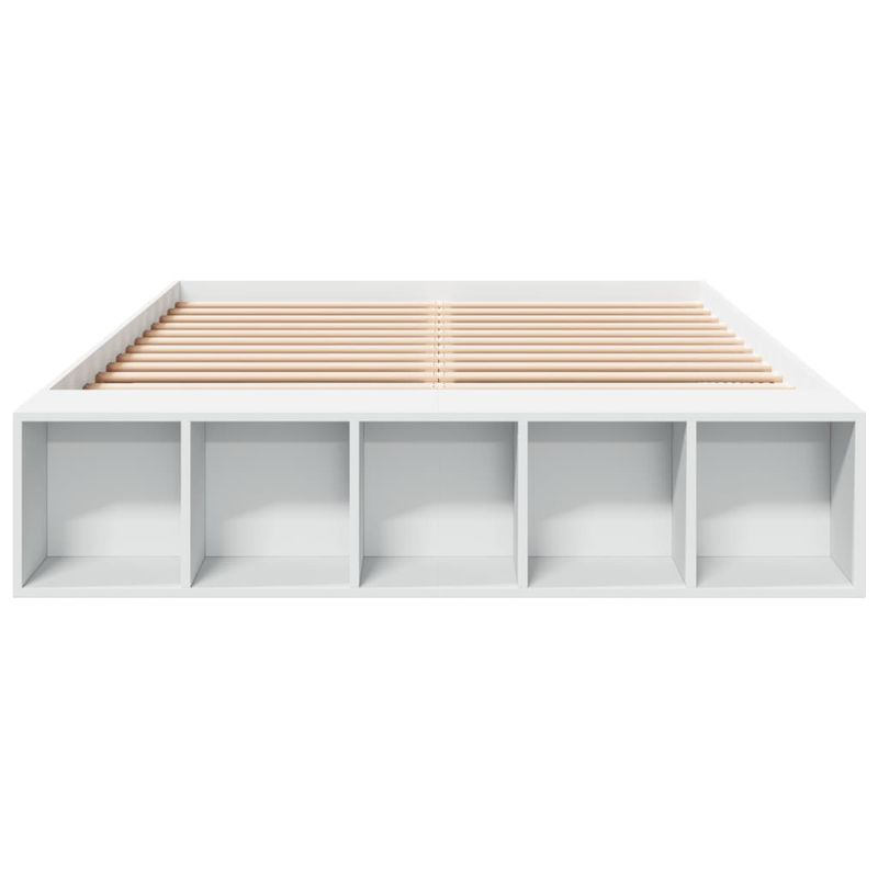 Casa si Gradina - Mobilier - Paturi si accesorii - Paturi - Cadru de pat, alb ,135x190 cm, lemn prelucrat - Infinity.ro