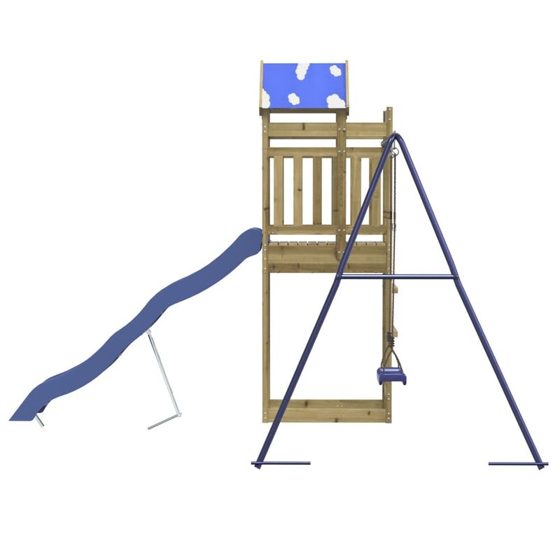 Jucarii, Copii si Bebe - Jucarii si jocuri - Jucarii de exterior - Spatii de joaca si accesorii - Set de joaca pentru exterior, lemn de pin impregnat - Infinity.ro