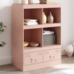 Casa si Gradina - Mobilier - Comode si corpuri - Comode - Comoda Roz 67x39x95 cm otel - Infinity.ro