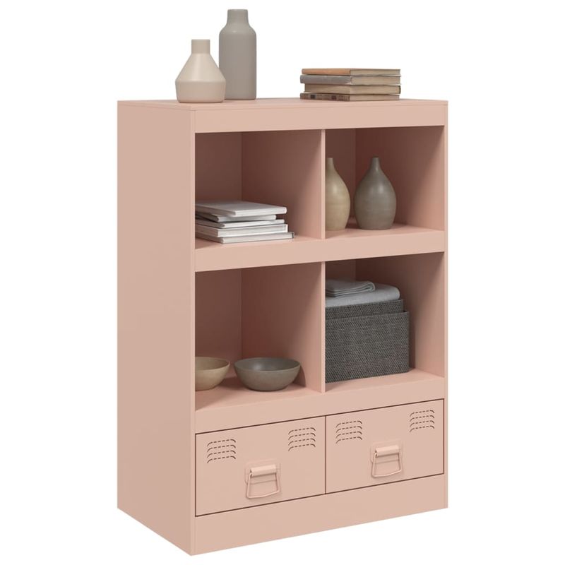 Casa si Gradina - Mobilier - Comode si corpuri - Comode - Comoda Roz 67x39x95 cm otel - Infinity.ro