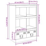 Casa si Gradina - Mobilier - Comode si corpuri - Comode - Comoda Roz 67x39x95 cm otel - Infinity.ro