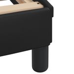 Casa si Gradina - Mobilier - Paturi si accesorii - Paturi - Pat cu saltea, negru, 200x200 cm, piele ecologica - Infinity.ro