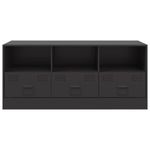 Casa si Gradina - Mobilier - Comode si corpuri - Comode - Comoda TV, negru, 99x39x44 cm, otel - Infinity.ro