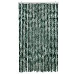 Casa si Gradina - Textile si covoare - Rulouri si jaluzele - Perdea pentru insecte, verde si alb, 118x220 cm, chenille - Infinity.ro