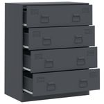 Casa si Gradina - Mobilier - Comode si corpuri - Comode - Servanta, antracit, 67x39x83 cm, otel - Infinity.ro