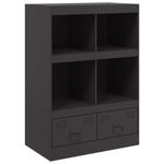 Casa si Gradina - Mobilier - Comode si corpuri - Corpuri bucatarie - Dulap inalt, negru, 67x39x95 cm, otel - Infinity.ro