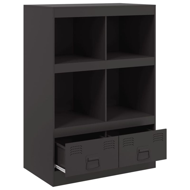Casa si Gradina - Mobilier - Comode si corpuri - Corpuri bucatarie - Dulap inalt, negru, 67x39x95 cm, otel - Infinity.ro