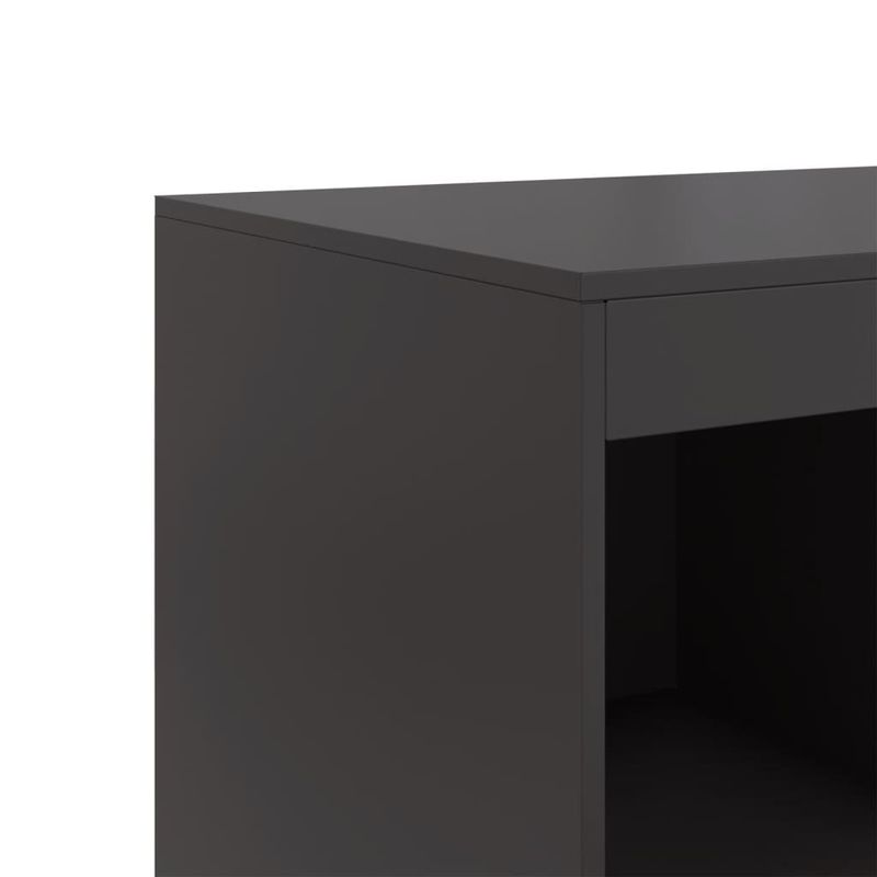 Casa si Gradina - Mobilier - Comode si corpuri - Corpuri bucatarie - Dulap inalt, negru, 67x39x95 cm, otel - Infinity.ro