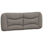 Casa si Gradina - Mobilier - Paturi si accesorii - Paturi - Pat cu saltea gri taupe 140x200 cm material textil - Infinity.ro