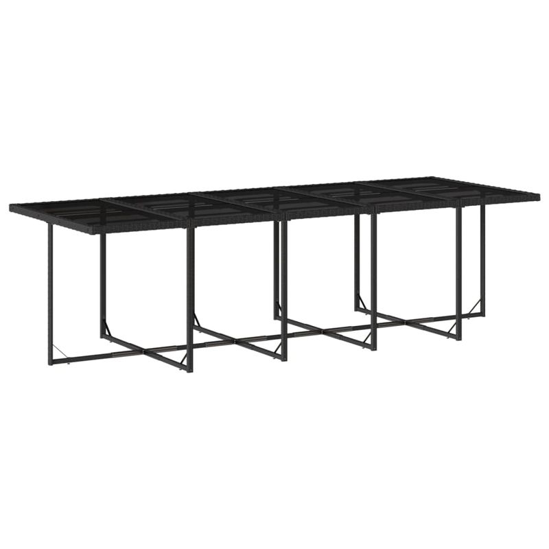 Casa si Gradina - Gradina si terasa - Mobilier exterior - Seturi mobila gradina - Set mobilier de exterior cu perne, 11 piese, negru, poliratan - Infinity.ro