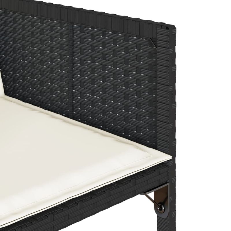 Casa si Gradina - Gradina si terasa - Mobilier exterior - Seturi mobila gradina - Set mobilier de exterior cu perne, 11 piese, negru, poliratan - Infinity.ro