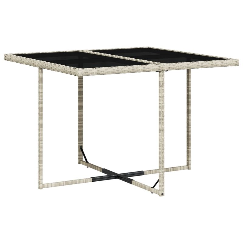Casa si Gradina - Gradina si terasa - Mobilier exterior - Seturi mobila gradina - Set mobilier gradina cu perne, 9 piese, gri deschis, poliratan - Infinity.ro
