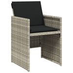 Casa si Gradina - Gradina si terasa - Mobilier exterior - Seturi mobila gradina - Set mobilier gradina cu perne, 9 piese, gri deschis, poliratan - Infinity.ro