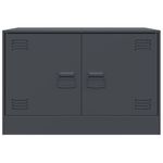 Casa si Gradina - Mobilier - Comode si corpuri - Comode - Comoda TV, 2 buc., antracit, 67x39x44 cm, otel - Infinity.ro