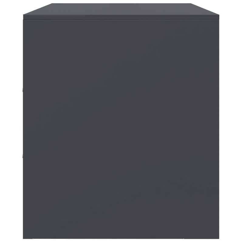 Casa si Gradina - Mobilier - Comode si corpuri - Comode - Comoda TV, 2 buc., antracit, 67x39x44 cm, otel - Infinity.ro