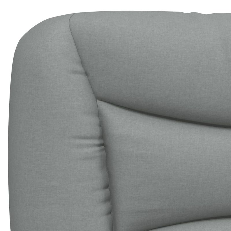 Casa si Gradina - Mobilier - Paturi si accesorii - Paturi - Pat cu saltea, gri deschis, 140x190 cm, textil - Infinity.ro