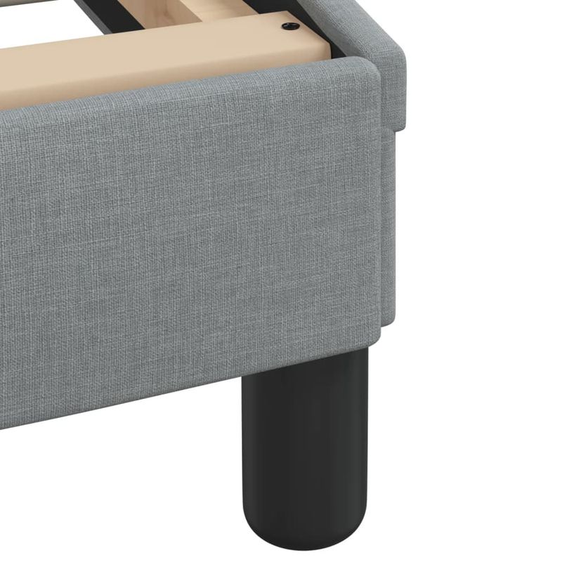 Casa si Gradina - Mobilier - Paturi si accesorii - Paturi - Pat cu saltea, gri deschis, 140x190 cm, textil - Infinity.ro
