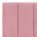 Casa si Gradina - Mobilier - Paturi si accesorii - Paturi - Pat cu saltea, roz, 160x200 cm, catifea - Infinity.ro