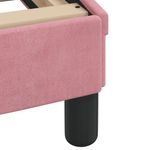 Casa si Gradina - Mobilier - Paturi si accesorii - Paturi - Pat cu saltea, roz, 160x200 cm, catifea - Infinity.ro
