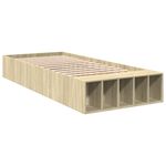 Casa si Gradina - Mobilier - Paturi si accesorii - Paturi - Cadru de pat, stejar sonoma, 100x200 cm, lemn prelucrat - Infinity.ro