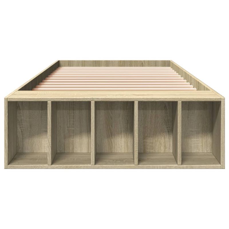 Casa si Gradina - Mobilier - Paturi si accesorii - Paturi - Cadru de pat, stejar sonoma, 100x200 cm, lemn prelucrat - Infinity.ro
