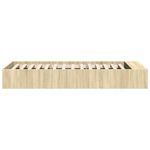 Casa si Gradina - Mobilier - Paturi si accesorii - Paturi - Cadru de pat, stejar sonoma, 100x200 cm, lemn prelucrat - Infinity.ro