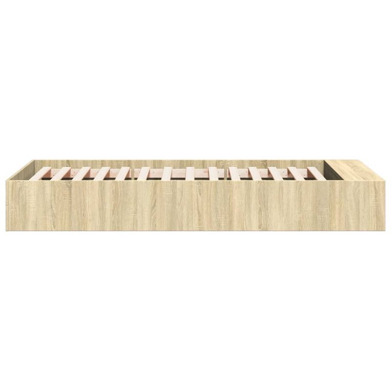 Casa si Gradina - Mobilier - Paturi si accesorii - Paturi - Cadru de pat, stejar sonoma, 100x200 cm, lemn prelucrat - Infinity.ro