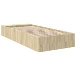 Casa si Gradina - Mobilier - Paturi si accesorii - Paturi - Cadru de pat, stejar sonoma, 100x200 cm, lemn prelucrat - Infinity.ro