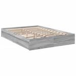 Casa si Gradina - Mobilier - Paturi si accesorii - Paturi - Cadru de pat cu sertare gri sonoma 150x200 cm lemn prelucrat - Infinity.ro