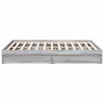 Casa si Gradina - Mobilier - Paturi si accesorii - Paturi - Cadru de pat cu sertare gri sonoma 150x200 cm lemn prelucrat - Infinity.ro