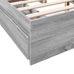 Casa si Gradina - Mobilier - Paturi si accesorii - Paturi - Cadru de pat cu sertare gri sonoma 150x200 cm lemn prelucrat - Infinity.ro