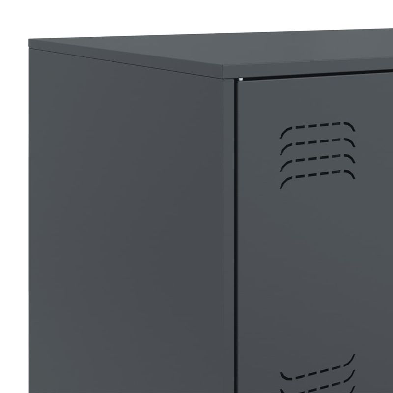 Casa si Gradina - Mobilier - Comode si corpuri - Comode - Servanta, antracit, 67x39x107 cm, otel - Infinity.ro