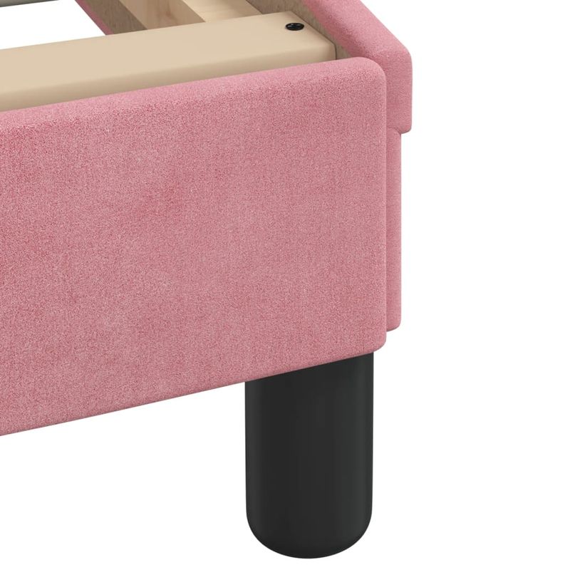 Casa si Gradina - Mobilier - Paturi si accesorii - Paturi - Pat cu saltea, roz, 80x200 cm, catifea - Infinity.ro