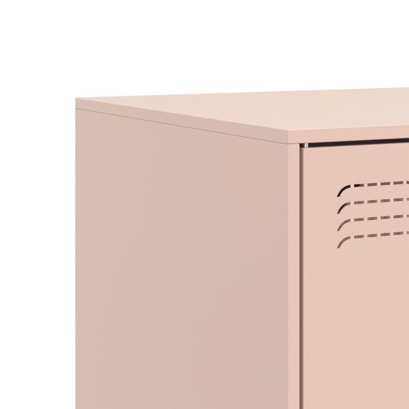 Casa si Gradina - Mobilier - Comode si corpuri - Comode - Dulapuri TV 2 buc Roz 67x39x44 cm Otel - Infinity.ro