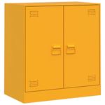 Casa si Gradina - Mobilier - Comode si corpuri - Comode - Noptiera, galben mustar, 67x39x73 cm otel - Infinity.ro