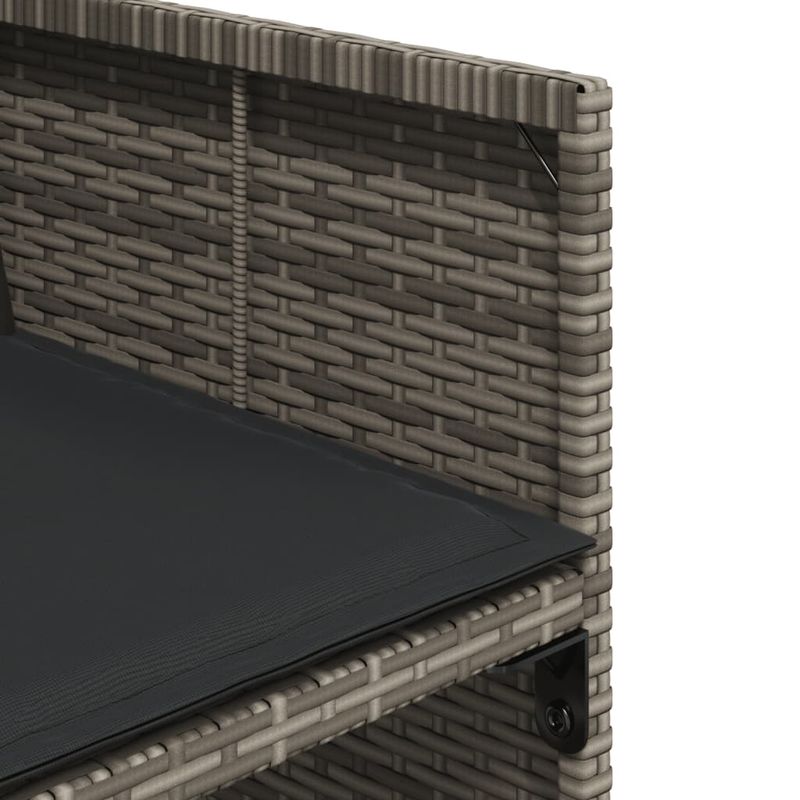 Casa si Gradina - Gradina si terasa - Mobilier exterior - Seturi mobila gradina - Set mobilier de gradina cu perne, 17 piese, gri, poliratan - Infinity.ro