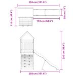Jucarii, Copii si Bebe - Jucarii si jocuri - Jucarii de exterior - Spatii de joaca si accesorii - Set de joaca pentru exterior, lemn masiv de douglas - Infinity.ro