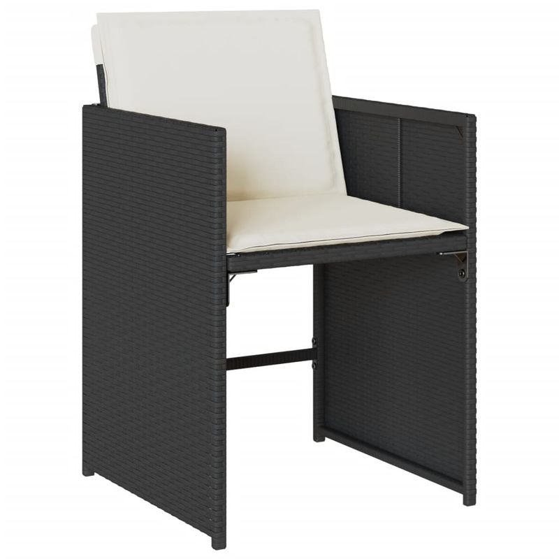 Casa si Gradina - Gradina si terasa - Mobilier exterior - Seturi mobila gradina - Set mobilier de gradina cu perne, 9 piese, negru, poliratan - Infinity.ro