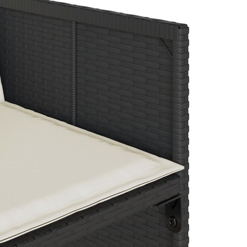 Casa si Gradina - Gradina si terasa - Mobilier exterior - Seturi mobila gradina - Set mobilier de gradina cu perne, 9 piese, negru, poliratan - Infinity.ro