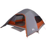 Sport si Outdoor - Camping - Corturi camping - Cort de camping pentru 4 persoane, gri/portocaliu, impermeabil - Infinity.ro